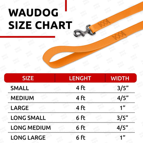 Waterproof Dog Leash 6 Ft x 3/5 in Anti Slip Dirt Resistant Heavy Duty